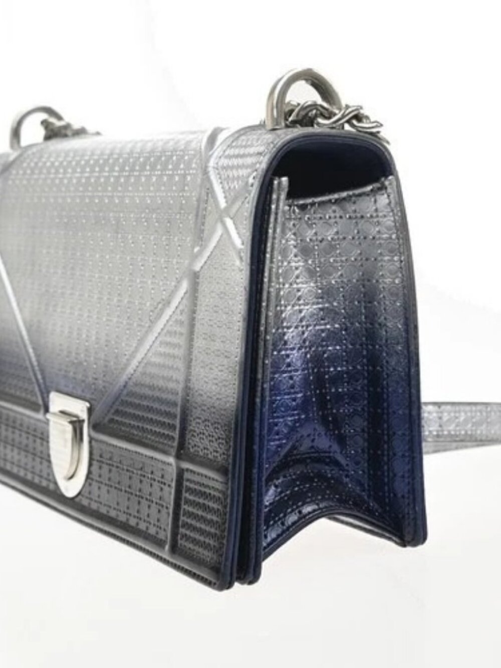 CHRISTIAN DIOR Ombre Diorama Archicannage Chain Shoulder Bag Leather 50RL945 - Picture 2 of 16